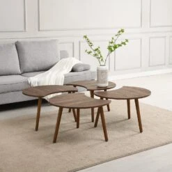 Monza 4-in-1 Walnut Effect Coffee Table 14 Monza 4-in-1 Walnut Effect Coffee Table -Best Furniture Shop BSD 054 1