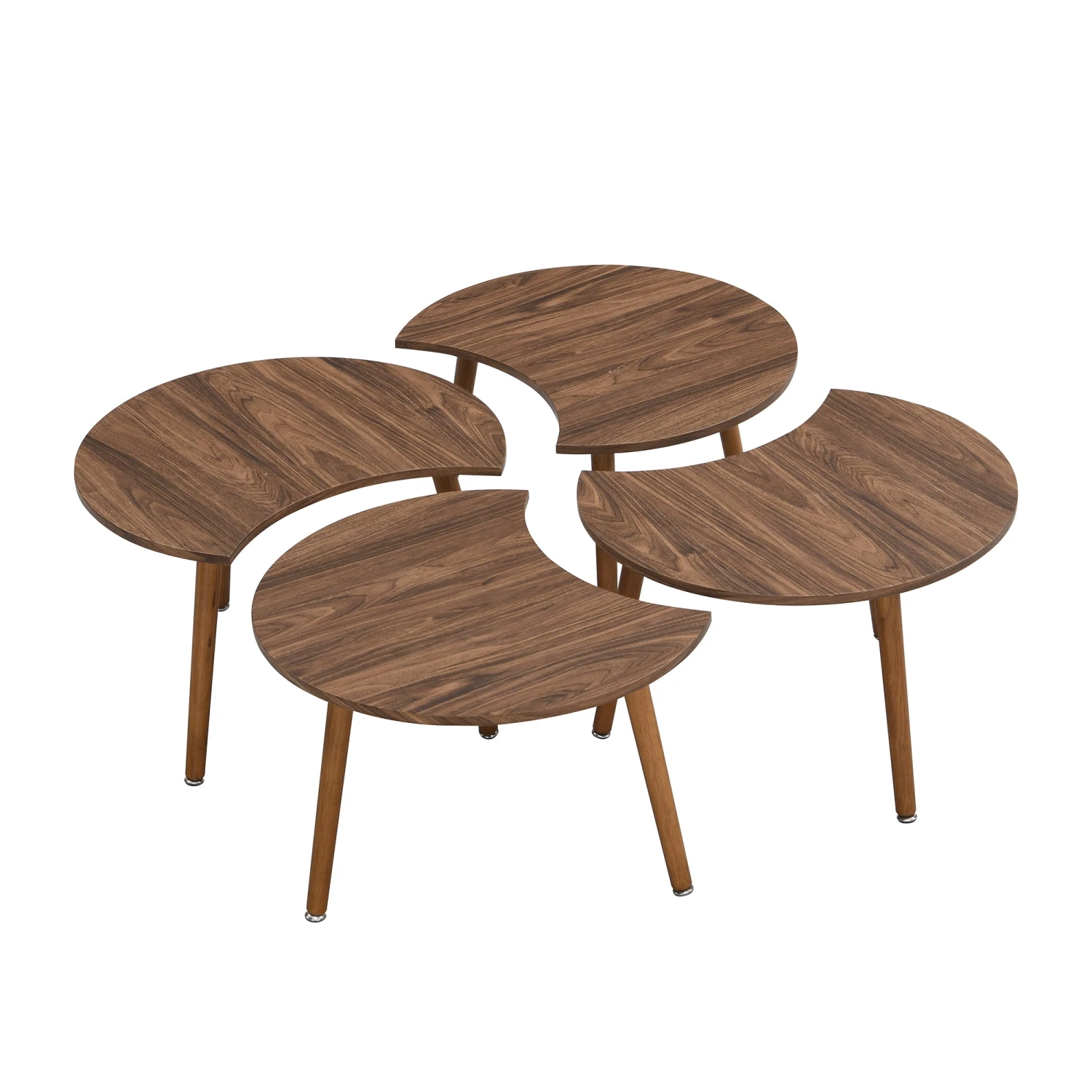 Monza 4-in-1 Walnut Effect Coffee Table 7 Monza 4-in-1 Walnut Effect Coffee Table - Image 7