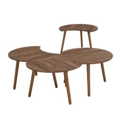 Monza 4-in-1 Walnut Effect Coffee Table 21 Monza 4-in-1 Walnut Effect Coffee Table -Best Furniture Shop BSD 054 7