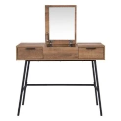 Selwyn Oak Effect Console Dressing Table 16 Selwyn Oak Effect Console Dressing Table -Best Furniture Shop BSD 062 WB1