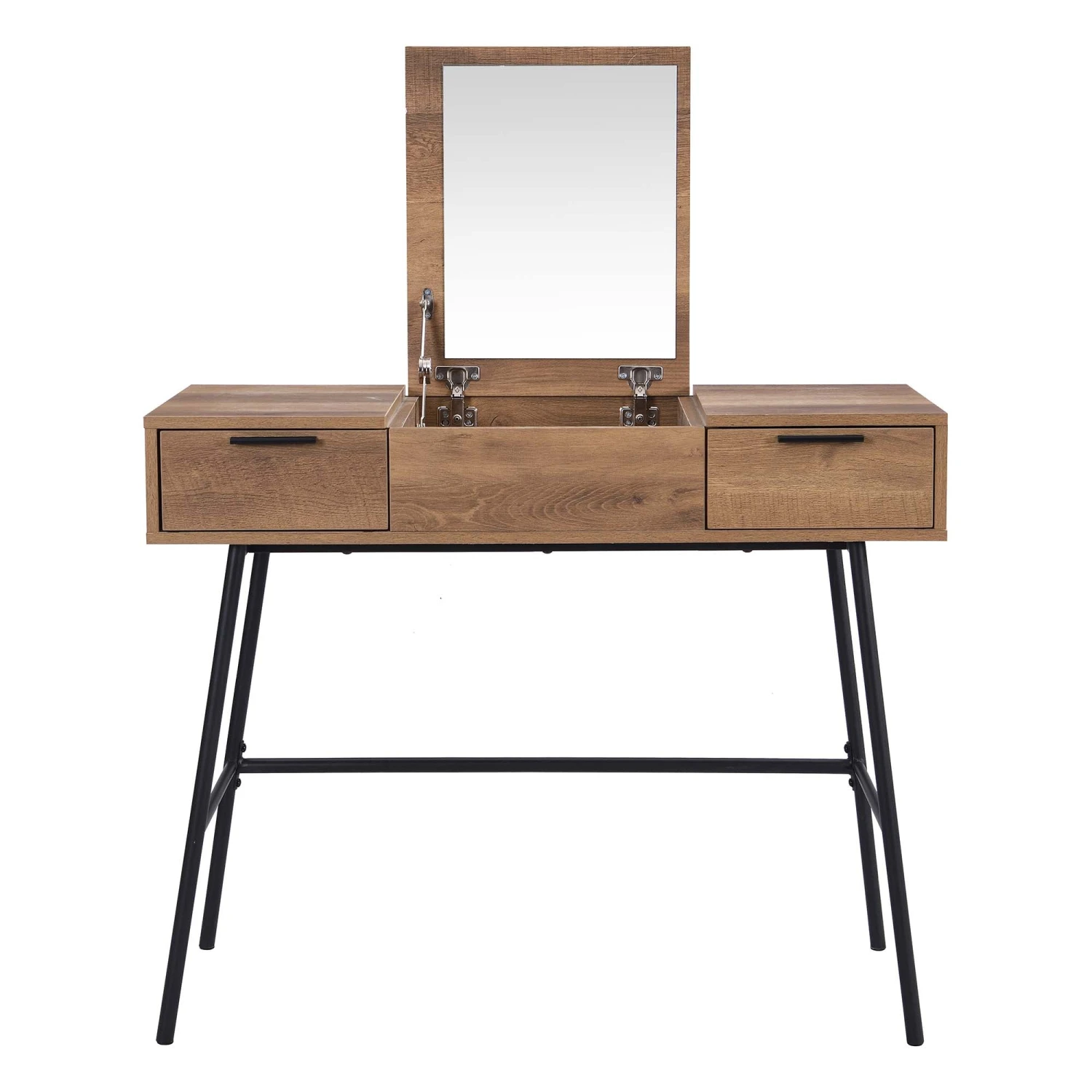Selwyn Oak Effect Console Dressing Table 4 Selwyn Oak Effect Console Dressing Table - Image 4