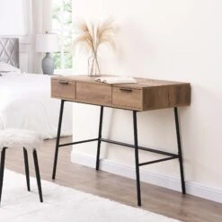 Selwyn Oak Effect Console Dressing Table 15 Selwyn Oak Effect Console Dressing Table -Best Furniture Shop BSD 062 scene2