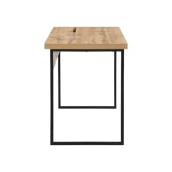 Vaxjo 1 Drawer Oak Effect Desk With Cable Management Storage -Best Furniture Shop BSD 063 5