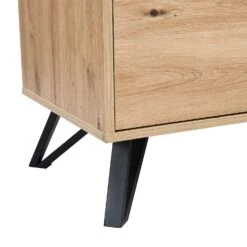 Weston Oak Effect 3 Door 3 Drawer Large Sideboard -Best Furniture Shop BSD 077 OAK detail4