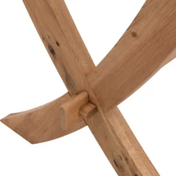 Lugano 160cm Rectangular Glass Top Solid Oak Legs Dining Table 17 Lugano 160cm Rectangular Glass Top Solid Oak Legs Dining Table -Best Furniture Shop BSD 088 detail3