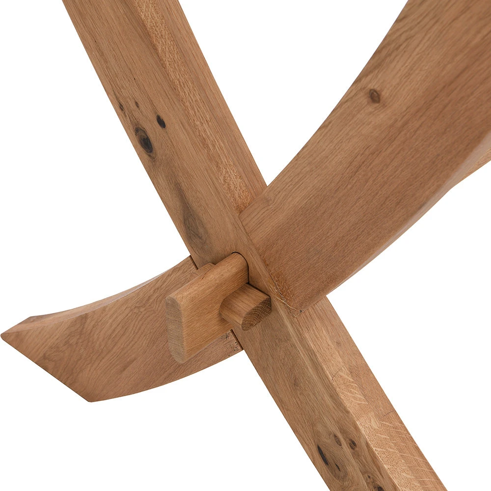 Lugano 160cm Rectangular Glass Top Solid Oak Legs Dining Table 9 Lugano 160cm Rectangular Glass Top Solid Oak Legs Dining Table - Image 9