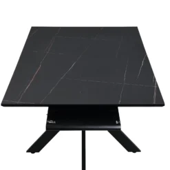 Varden Black Ceramic Extending Dining Table -Best Furniture Shop BSD 094 BLACK detail3