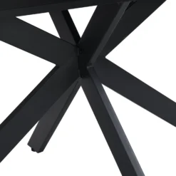 Varden Black Ceramic Extending Dining Table -Best Furniture Shop BSD 094 BLACK detail4
