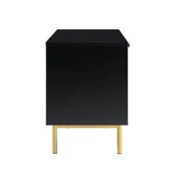 Richmond Ridged 120cm Wide TV Media Unit, Matte Black 18 Richmond Ridged 120cm Wide TV Media Unit, Matte Black -Best Furniture Shop BSD 106 BLACK WB5