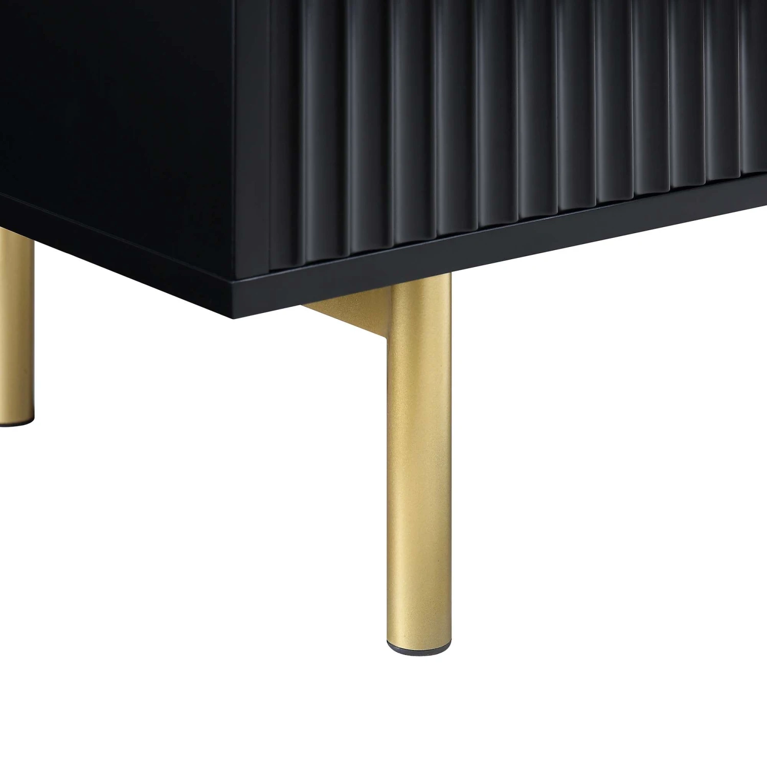 Richmond Ridged 120cm Wide TV Media Unit, Matte Black 12 Richmond Ridged 120cm Wide TV Media Unit, Matte Black - Image 12