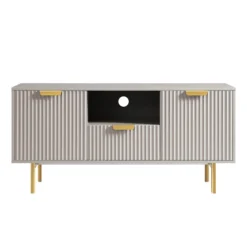 Richmond Ridged 120cm Wide TV Media Unit, Matte Taupe 16 Richmond Ridged 120cm Wide TV Media Unit, Matte Taupe -Best Furniture Shop BSD 106 TAUPE WB1