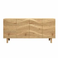 Moriko Extra Wide 4 Door Sideboard, 160 Cm -Best Furniture Shop BSD 110 OAK WB1