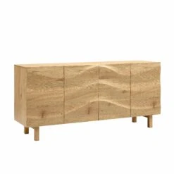 Moriko Extra Wide 4 Door Sideboard, 160 Cm -Best Furniture Shop BSD 110 OAK WB2