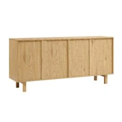 Moriko Extra Wide 4 Door Sideboard, 160 Cm -Best Furniture Shop BSD 110 OAK WB5