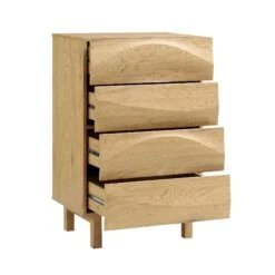 Moriko Chest Of 4 Drawers -Best Furniture Shop BSD 112 OAK WB3