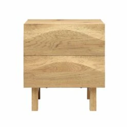 Moriko 2 Drawer Bedside Table -Best Furniture Shop BSD 113 OAK WB1