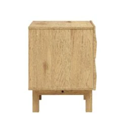 Moriko 2 Drawer Bedside Table -Best Furniture Shop BSD 113 OAK WB4