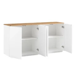 Agnes Curved Edge 150cm Wide Sideboard 18 Agnes Curved Edge 150cm Wide Sideboard -Best Furniture Shop BSD 119 WHITE OAK WB3