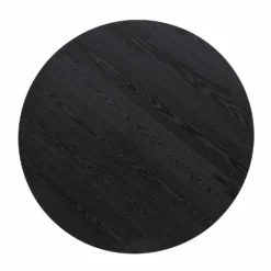 Maru Round Oak Pedestal Dining Table, Black 15 Maru Round Oak Pedestal Dining Table, Black -Best Furniture Shop BSD 134 BLACK WB3