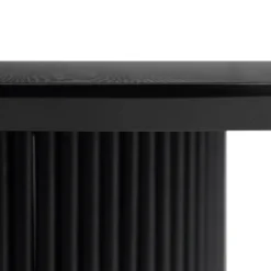 Maru Round Oak Pedestal Dining Table, Black 17 Maru Round Oak Pedestal Dining Table, Black -Best Furniture Shop BSD 134 BLACK detail2