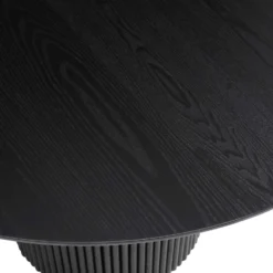 Maru Round Oak Pedestal Dining Table, Black 18 Maru Round Oak Pedestal Dining Table, Black -Best Furniture Shop BSD 134 BLACK detail3