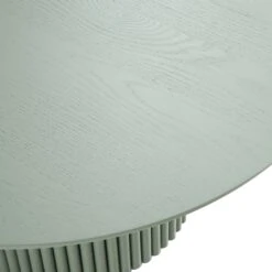 Maru Round Oak Pedestal Coffee Table, Sage Green 13 Maru Round Oak Pedestal Coffee Table, Sage Green -Best Furniture Shop BSD 138 SAGE detail1