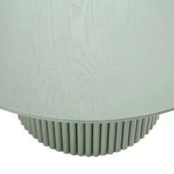 Maru Round Oak Pedestal Coffee Table, Sage Green 16 Maru Round Oak Pedestal Coffee Table, Sage Green -Best Furniture Shop BSD 138 SAGE detail3