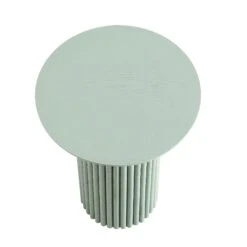 Maru Oak Round Side Table, Sage Green -Best Furniture Shop BSD 139 SAGE WB2