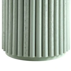 Maru Oak Round Side Table, Sage Green -Best Furniture Shop BSD 139 SAGE detail4