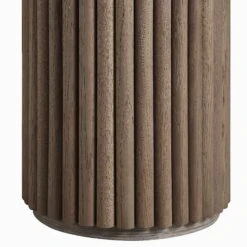 Maru Oak Round Side Table, Silver Oak 17 Maru Oak Round Side Table, Silver Oak -Best Furniture Shop BSD 139 SILK detail3