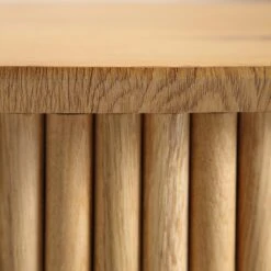 Maru Oak Round Coffee Table With Storage, Oak 25 Maru Oak Round Coffee Table With Storage, Oak -Best Furniture Shop BSD 140 OAK detail5