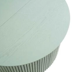 Maru Oak Round Coffee Table With Storage, Sage Green -Best Furniture Shop BSD 140 SAGE detail2