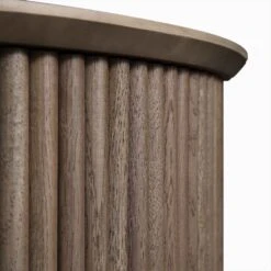 Maru Oak Round Coffee Table With Storage, Silver Oak -Best Furniture Shop BSD 140 SILK detail3