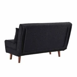 Algo Sofabed With Cushions In Charcoal Teddy Fabric 2 Seater 27 Algo Sofabed With Cushions In Charcoal Teddy Fabric 2 Seater -Best Furniture Shop D021B CHARCOAL TEDDY WB8