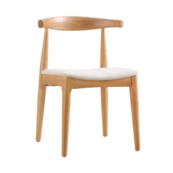 Arley Set Of 2 Beech Wood Dining Chairs, Natural And Beige 15 Arley Set Of 2 Beech Wood Dining Chairs, Natural And Beige -Best Furniture Shop DCH 007 NAT BEIGEFAB 2P WB2