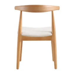 Arley Set Of 2 Beech Wood Dining Chairs, Natural And Beige 18 Arley Set Of 2 Beech Wood Dining Chairs, Natural And Beige -Best Furniture Shop DCH 007 NAT BEIGEFAB 2P WB6