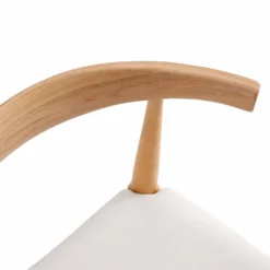 Arley Set Of 2 Beech Wood Dining Chairs, Natural And Beige 19 Arley Set Of 2 Beech Wood Dining Chairs, Natural And Beige -Best Furniture Shop DCH 007 NAT BEIGEFAB 2P detail1