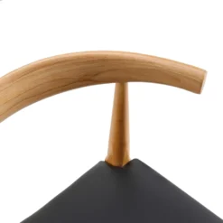 Arley Set Of 2 Beech Wood Dining Chairs, Natural And Black -Best Furniture Shop DCH 007 NAT BLACKPU 2P detail1