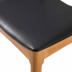 Arley Set Of 2 Beech Wood Dining Chairs, Natural And Black -Best Furniture Shop DCH 007 NAT BLACKPU 2P detail3