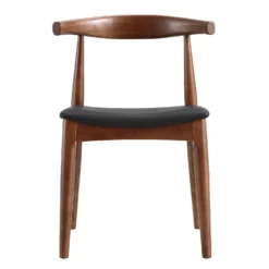 Arley Set Of 2 Beech Wood Dining Chairs, Walnut And Black 16 Arley Set Of 2 Beech Wood Dining Chairs, Walnut And Black -Best Furniture Shop DCH 007 WALNUT BLACKPU 2P WB3