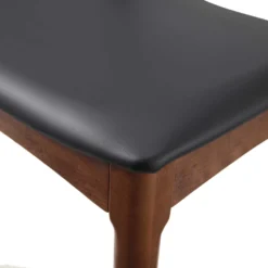 Arley Set Of 2 Beech Wood Dining Chairs, Walnut And Black 23 Arley Set Of 2 Beech Wood Dining Chairs, Walnut And Black -Best Furniture Shop DCH 007 WALNUT BLACKPU 2P detail3