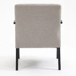 Hatton Steel Frame Boucle Accent Chair (Grey) 22 Hatton Steel Frame Boucle Accent Chair (Grey) -Best Furniture Shop DCH 1064A LGREY BOUCLE 9