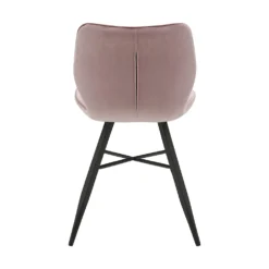 Set Of 2 Ampney Velvet Diamond Stitch Dining Chairs With Metal Legs (Dusty Pink Velvet) 13 Set Of 2 Ampney Velvet Diamond Stitch Dining Chairs With Metal Legs (Dusty Pink Velvet) -Best Furniture Shop DCH 2097 PINK VEL 2P 5