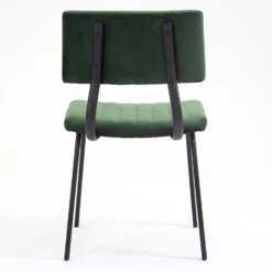 Charlecote Set Of 2 Fluted Dining Chairs (Dark Green Velvet) 19 Charlecote Set Of 2 Fluted Dining Chairs (Dark Green Velvet) -Best Furniture Shop DCH 2118 DARKGREEN VEL 2P 5