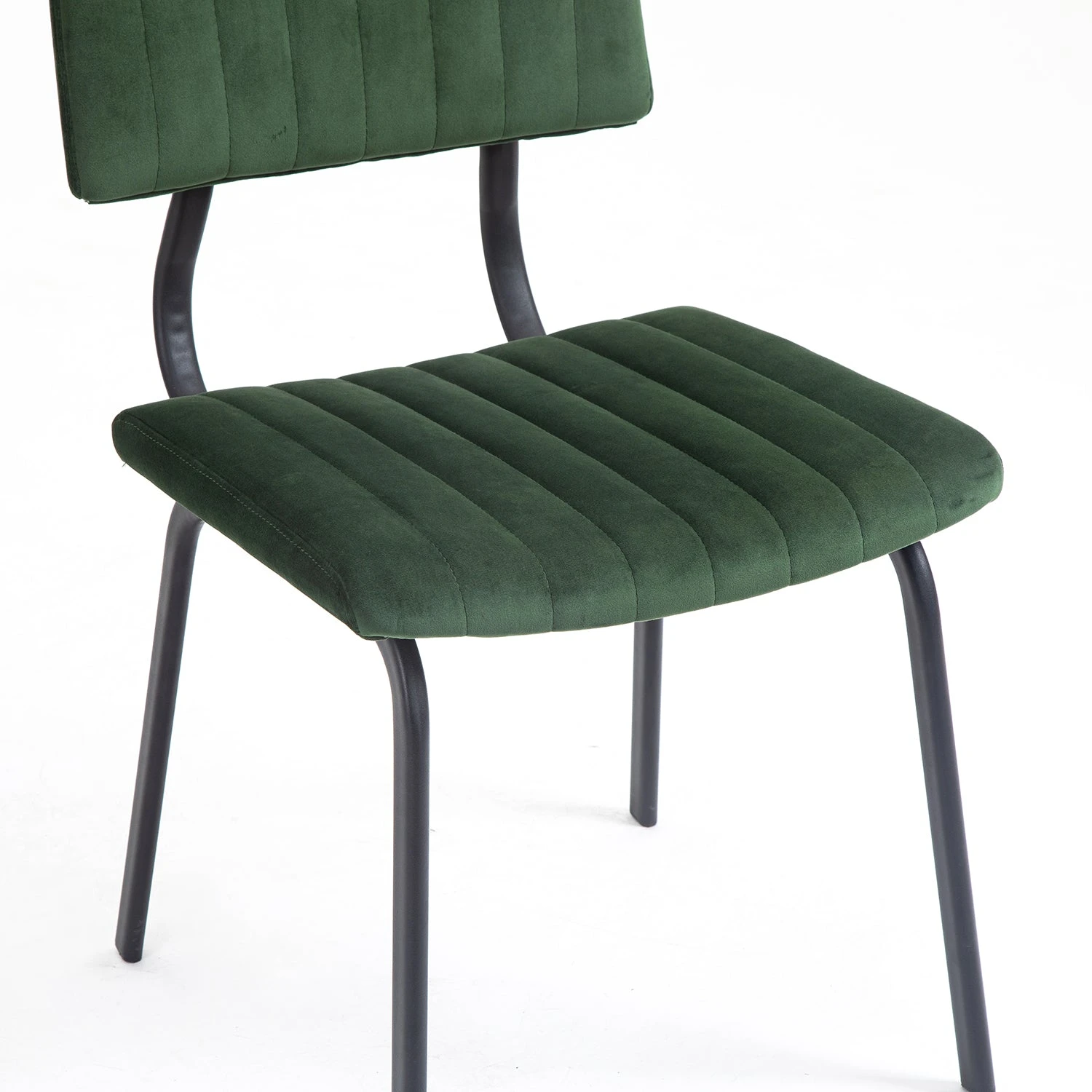 Charlecote Set Of 2 Fluted Dining Chairs (Dark Green Velvet) 11 Charlecote Set Of 2 Fluted Dining Chairs (Dark Green Velvet) - Image 11