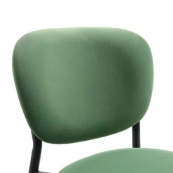 Kelmarsh Set Of 2 Grass Green Velvet Upholstered Dining Chairs -Best Furniture Shop DCH 2128 GRASS VEL 2P detail1