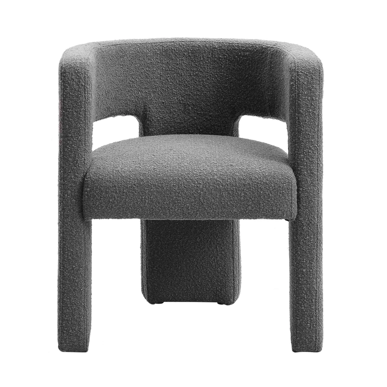 Greenwich Charcoal Boucle Dining Chair 3 Greenwich Charcoal Boucle Dining Chair - Image 3