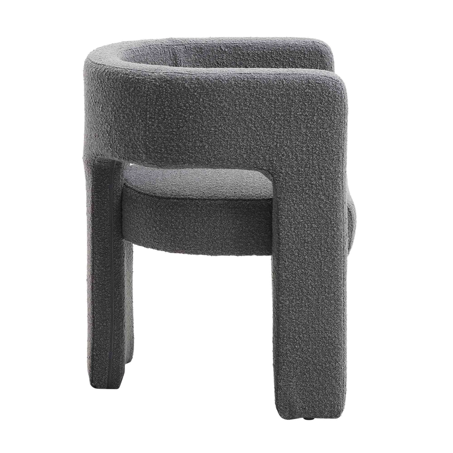 Greenwich Charcoal Boucle Dining Chair 7 Greenwich Charcoal Boucle Dining Chair - Image 7
