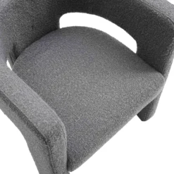 Greenwich Charcoal Boucle Dining Chair 19 Greenwich Charcoal Boucle Dining Chair -Best Furniture Shop DCH 2159 CHARCOAL BOUCLE detail1