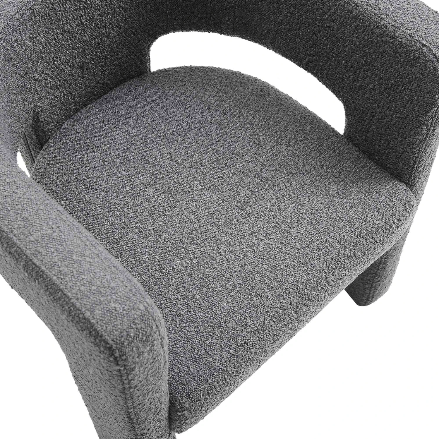 Greenwich Charcoal Boucle Dining Chair 8 Greenwich Charcoal Boucle Dining Chair - Image 8